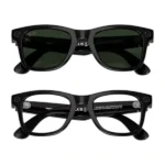 Lunette connectée Ray-Ban 2e Gen Wayfarer Shiny Black - Mémoire flash de 32Go/500+photos ou 100+vidéos de 30s - Transition Graphite Vert