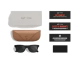 Lunette connectée Ray-Ban 2e Gen Wayfarer Shiny Black - Mémoire flash de 32Go/500+photos ou 100+vidéos de 30s - Transition Graphite Vert – Image 4