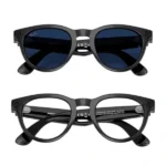 Lunette connectée Ray-Ban 2e Gen Headliner Shiny Black - Mémoire flash de 32Go/500+photos ou 100+vidéos de 30s - Transition Saphir