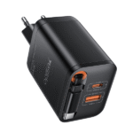 Chargeur rapide rétractable avec deux ports supplémentaires Yesido GaN – 40W – Câble type-c 65cm – 1 port USB – 1 port type-c - YC99