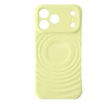 Coque de protection pour iPhone 17 Pro Max All Match - MagSafe intégré - Modèle de caméra fermé - Silicone - Jaune