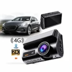 Caméra de voiture intelligente 2K avec Puce 4G Smart DashCam - GPS - Double objectifs - Communication Bidirectionnelle - Vérification vidéo en direct à distance sur téléphone mobile
