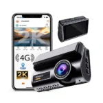 Caméra de voiture intelligente 2K avec Puce 4G Smart DashCam - GPS - Double objectifs - Communication Bidirectionnelle - Vérification vidéo en direct à distance sur téléphone mobile – Image 2