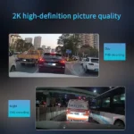 Caméra de voiture intelligente 2K avec Puce 4G Smart DashCam - GPS - Double objectifs - Communication Bidirectionnelle - Vérification vidéo en direct à distance sur téléphone mobile – Image 3