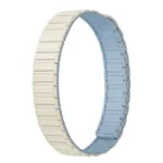 Bracelet de remplacement pour la montre Xiaomi Mi Band 10 – Compatible avec Xiaomi Mi Band 10, 9 et 8 - Silicone - Argent / Bleu poudré