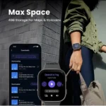 Montre connectée Amazfit Bip Max - 20Jrs d'autonomie - Écran 2,07" AMOLED - 4Go de stockage - Mesures de santé avancées - Bleu foncé – Image 4