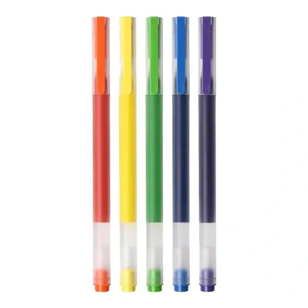 BHR8860GL 2 Stylo gel Xiaomi Hight-Capacity Pen (paquet de 5) - Encre gel multicolore - Pointe 0,5 mm Ultra fine - BHR8860GL – Image 1