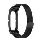 Bracelet de remplacement pour la montre Xiaomi Mi Band 10 – Compatible avec Xiaomi Mi Band 10, 9 et 8 – Acier – Noir