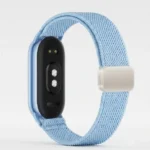 Bracelet de remplacement pour la montre Xiaomi Mi Band 10 – Compatible avec Xiaomi Mi Band 10, 9 et 8 - Nylon - Bleu brise