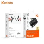 Câble de charge Mcdodo – 60W – Type-c vers Type-c – 1.2m – Câble magnétique auto-enroulable - Voyant lumineux - CA-2000 – Image 2
