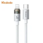 Câble de charge Mcdodo - 36W - Type-C vers Lightning pour iPhone - 1.2m - Voyant lumineux - CA-6942