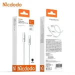 Câble de charge Mcdodo Cab Luma - 240W - Type-c vers type-c - 1.2m - Indicateur LED d'état de charge - Pour MacBook et iPhone - Blanc - CA-7080 – Image 2