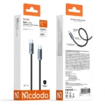 Câble de charge Mcdodo Cab Luma – 240W – Type-c vers type-c – 1.2m – Indicateur LED d’état de charge – Pour MacBook et iPhone – Noir – CA-7082 – Image 2