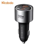 Chargeur de voiture Mcdodo Gana – 130W – 2 ports Type-C et 1 port USB intégrés – Indicateur d’état de charge LED - CC-3190