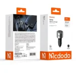 Chargeur de voiture Mcdodo Gana – 130W – 2 ports Type-C et 1 port USB intégrés – Indicateur d’état de charge LED - CC-3190 – Image 5