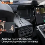 Chargeur de voiture Mcdodo FreeGo Pro – 130W – Câble Type-C rétractable 100cm – 1 ports Type-C et 1 port USB intégrés - CC-8710 – Image 3