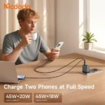 Boitier de charge Mcdodo Gana Ultra - 70W - 2 ports Type-C et 1 port USB - Écran TFT d'affichage intégré - CH-4190 – Image 2