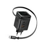 Chargeur Mcdodo FreeGo - 100W - Câble Type-C rétractable 100cm - 2 ports Type-C et 1 port USB intégrés - CH-8470