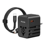 Chargeur détachable Mcdodo Globe Power – 25W – Câble de Type-C – 2 ports Type-C et 1 port USB intégrés sur le boitier - CP-3260