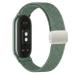 Bracelet de remplacement pour la montre Xiaomi Mi Band 10 – Compatible avec Xiaomi Mi Band 10, 9 et 8 - Nylon - Vert cèdre