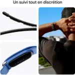 Fitbit Air Google Bracelet connecté sans écran - Traceur d'activité Bien-être, Santé, Lifestyle, Sport - 7Jrs d'autonomie - BT 5.0 - Bleu – Image 3