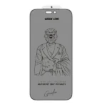Antichoc de téléphone Green Lion Anthony 360° Privacy - Pour iPhone 17 Pro Max - Anti traces de doigts - Noir - GNANTPV17PMBK