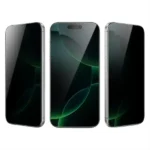 Antichoc de téléphone Green Lion Diego Pet Privacy - Pour iPhone 17 Air - Verre incurvé 3D - Anti traces de doigts - Noir - GNDPTPV17ABK – Image 2