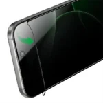 Antichoc de téléphone Green Lion Diego Pet Privacy – Pour iPhone série 17 – Verre incurvé 3D - Compatible avec iPhone 16 Pro – Noir - GNDPTPV17BK – Image 2