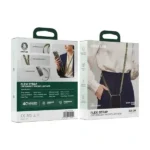 Corde en bandoulière pour téléphone portable Flexi Strap de Green Lion – Longueur réglable – sangles centrales en nylon magnétique - Vert - GNFLXSTRPGN – Image 4