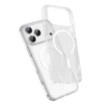 Coque de téléphone Green Lion Delgado - Pour iPhone 17 Pro - Compatible MagSafe - Anti traces de doigts et de rayures - Transparent - GNMGDPC17PCL