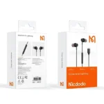 Écouteur filaire Mcdodo – Lightning pour iPhone – 1.2m - Bouton de contrôle - Appel et musique - HP-3480 – Image 2