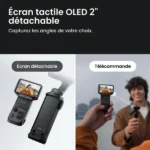 Caméra d'action avec écran détachable Insta360 Luna Ultra - 47Go - Type-c - 8K double objectifs - 4h d'autonomie - Écran tactile OLED 2" - Wifi  - BT – Image 4
