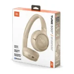 Casque JBL Tune 530BT - 76h d'autonomie - BT - Pure basse audacieuse et immersive - Beige – Image 3
