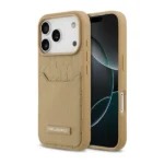 Coque de téléphone avec logo Karl en Nomogramme estampé à chaud Karl Lagerfeld – Pour iPhone 17 Pro Max – Compatible MagSafe – Porte-carte intégré - Marron - KLHCP17XPGKHPRPW – Image 3