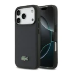 Coque de téléphone avec logo crocodile Lacoste – Pour iPhone 17 Pro – Compatible MagSafe – Petit Piqué – Marine – LCHMP17LPLAV – Image 3