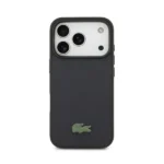Coque de téléphone avec logo crocodile Lacoste – Pour iPhone 17 Pro – Compatible MagSafe – Petit Piqué – Marine – LCHMP17LPLAV – Image 2