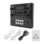Carte Son pour le direct HD Live Sound Card - 12 effets de musique électronique, 14 effets sonores de préchauffa - Puce de réduction de bruit - BT - V9 – Image 3
