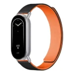 Bracelet de remplacement pour la montre Xiaomi Mi Band 10 - Compatibilité Xiaomi Mi Band 10, 9, 8 - Couleur Noire-Orange – Image 2