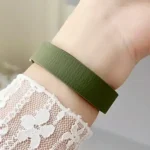 Bracelet de remplacement pour la montre Xiaomi Mi Band 10 - Compatibilité Xiaomi Mi Band 10, 9, 8 - Couleur Verte – Image 2