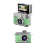 Mini caméra à écran rabattable - Vidéo résolution  1080P -  Capteur d'image CCD -  Écran HD IPS de 1,47" - LK-027 - Vert