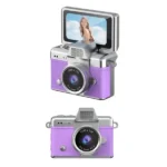 Mini caméra à écran rabattable - Vidéo résolution  1080P -  Capteur d'image CCD -  Écran HD IPS de 1,47" - LK-027 - Violet