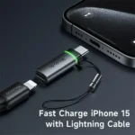 Adaptateur OTG Mcdodo Port Luma – Entrée Lightning pour iPhone vers sortie Type-C – Puissance 60W pour charge – Voyant lumineux - OT-6010 – Image 2