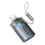 Adaptateur OTG Mcdodo Port Luma – Entrée USB vers sortie Lightning pour iPhone – 480Mbps - Voyant lumineux – OT-7390