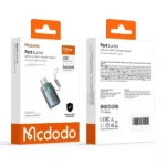 Adaptateur OTG Mcdodo Port Luma – Entrée USB vers sortie Type-C – 5 Gbps – Voyant lumineux - OT-7400 – Image 2
