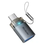 Adaptateur OTG Mcdodo Port Luma – Entrée USB vers sortie Type-C – 5 Gbps – Voyant lumineux - OT-7400