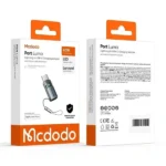 Adaptateur OTG Mcdodo Port Luma – Entrée Lightning pour iPhone vers sortie Type-C – Puissance de charge 60W – Voyant lumineux - OT-7610 – Image 3