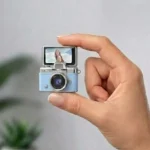 Mini caméra à écran rabattable - Vidéo résolution  1080P -  Capteur d'image CCD -  Écran HD IPS de 1,47" - LK-027 - Bleu