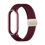 Bracelet de remplacement pour la montre Xiaomi Mi Band 10 – Compatible avec Xiaomi Mi Band 10, 9 et 8 - Nylon - Rouge bordeaux