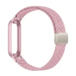 Bracelet de remplacement pour la montre Xiaomi Mi Band 10 – Compatible avec Xiaomi Mi Band 10, 9 et 8 - Nylon - Rose poudré