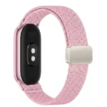 Bracelet de remplacement pour la montre Xiaomi Mi Band 10 – Compatible avec Xiaomi Mi Band 10, 9 et 8 - Nylon - Rose poudré – Image 2